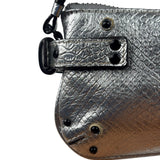 Chloe Metallic Silver Leather Paddington Pochette