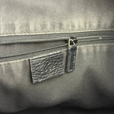 Gucci Black Leather Trim GG Supreme Hobo Bag