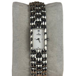 Fendi White Rectangular Dial Stainless Steel Band