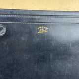 Gucci Navy Suede Vintage Briefcase