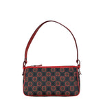 Salvatore Ferragamo Multicolor Leather Trim Monogram Gancini Pochette
