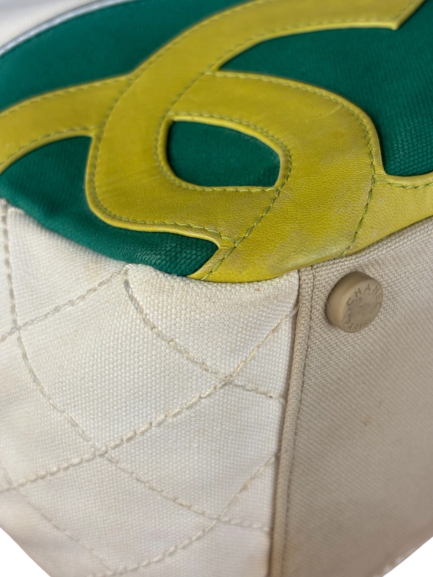 Chanel No.5 White Sport Canvas Tote 2003