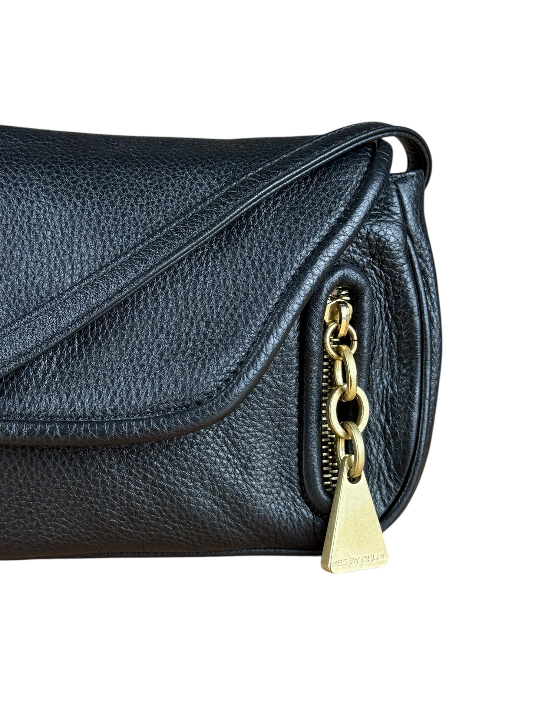 See By Chloé Black leather Tassel Shoulder Bag