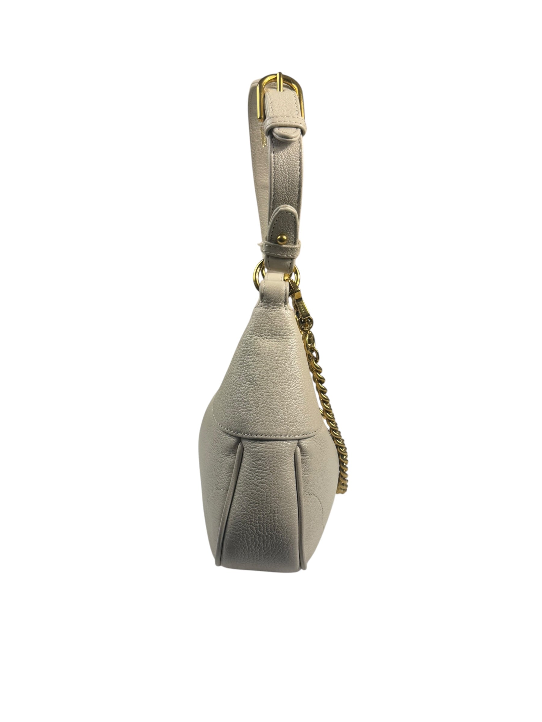 Gucci White Aphrodite Leather Shoulder Bag