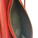 Gucci Red Micro GG Leather Crossbody Wallet