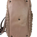 Burberry Purple Leather Ruffled Lowery Bag