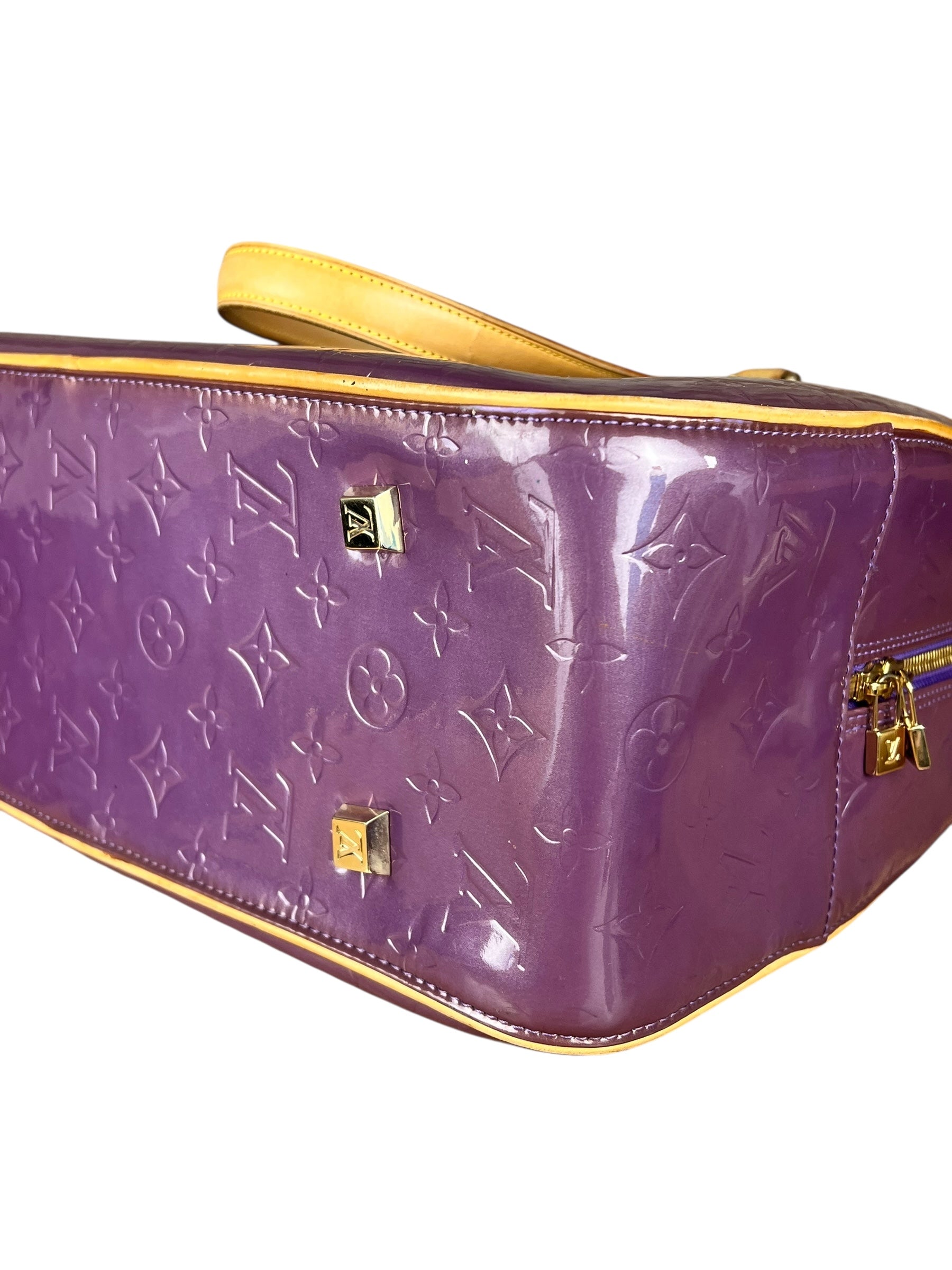 Louis Vuitton Vernis Purple Sutton Handbag