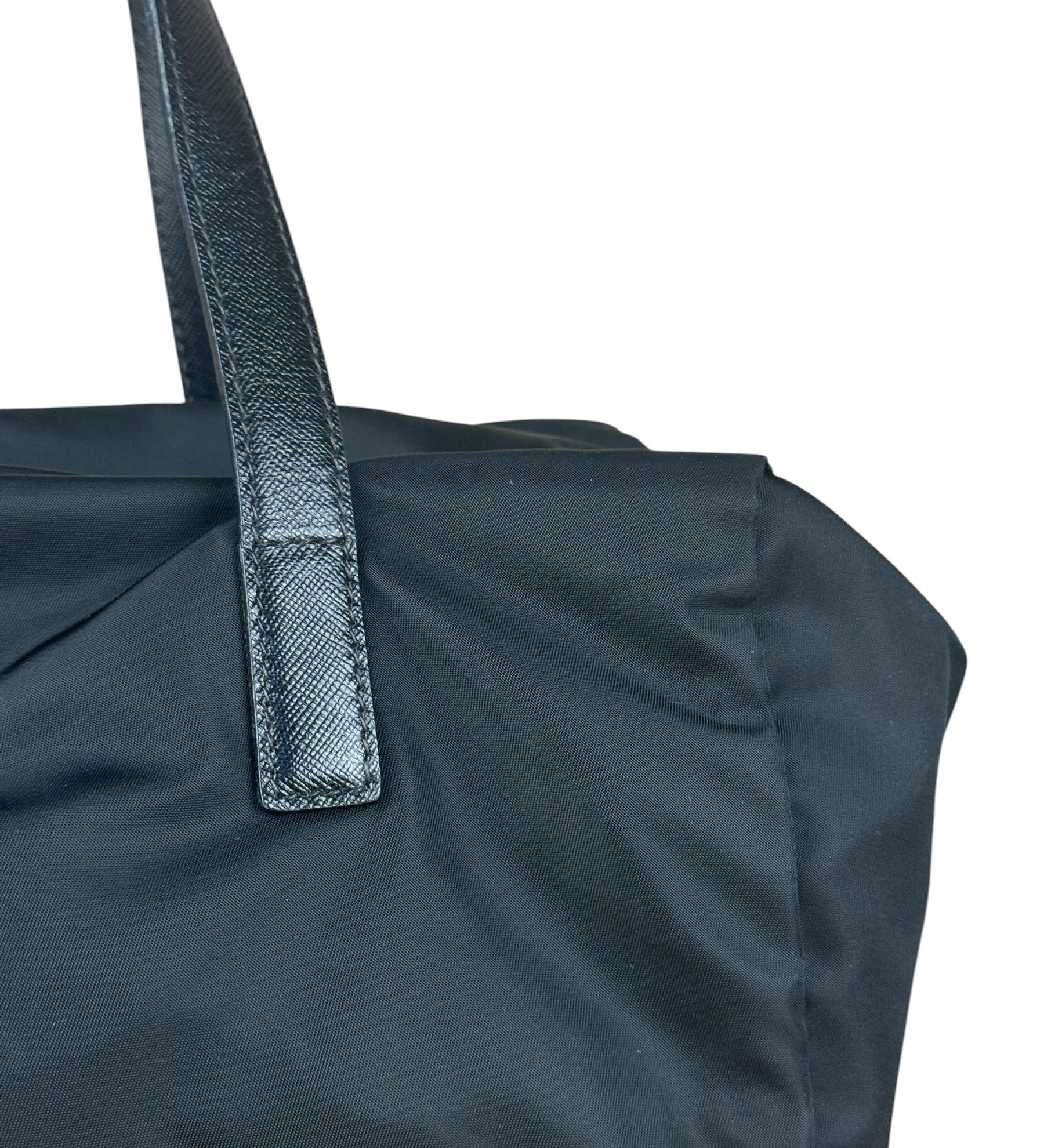 Prada Vintage Black Nylon Handbag
