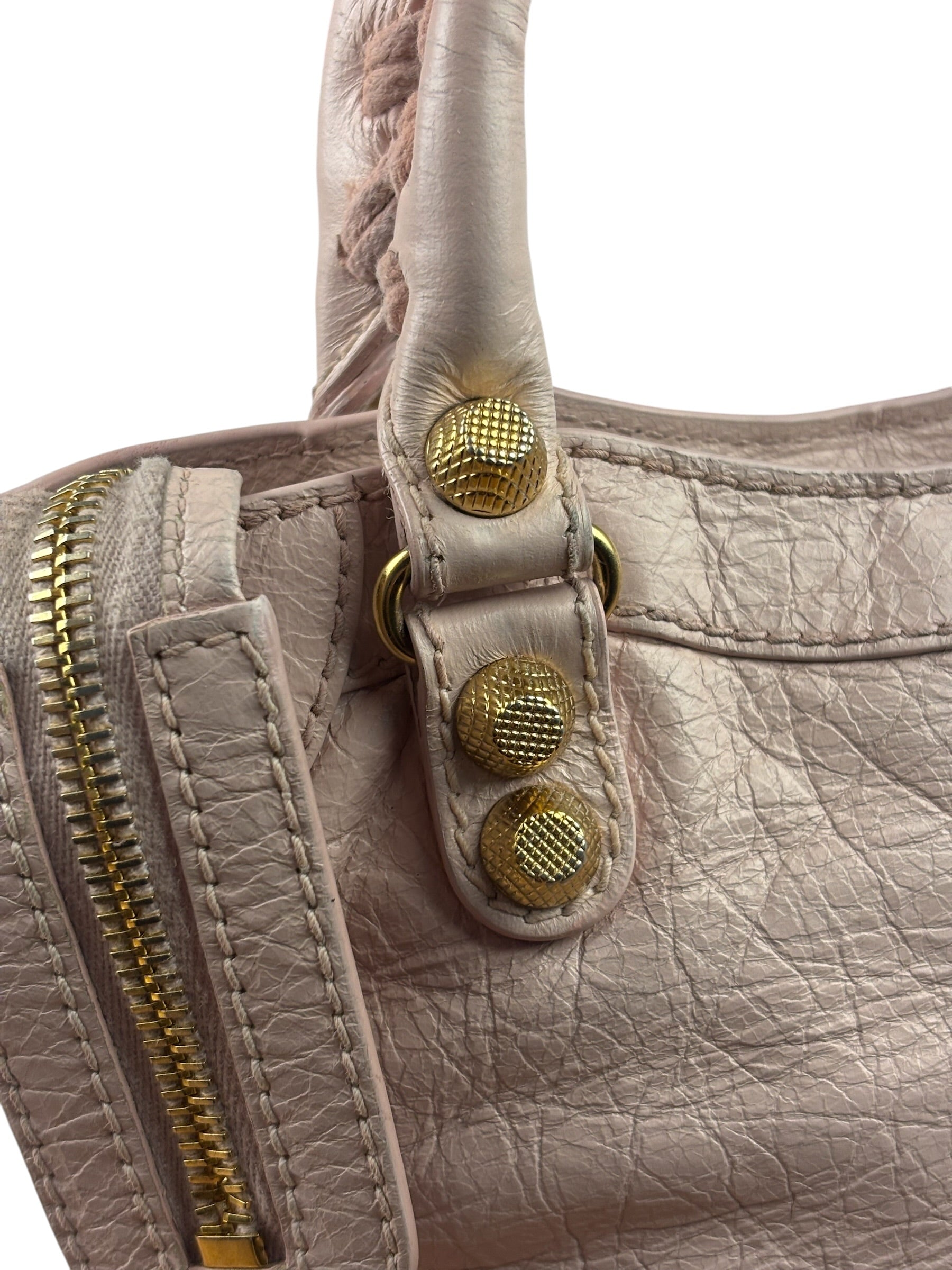 Balenciaga Pink Leather Le City Two-Way Bag