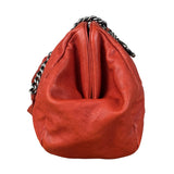 Chanel Red Caviar Quilted Medium Frame Shoulder Bag 2011