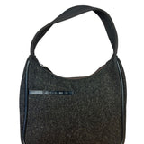 Prada Vintage Dark Grey Wool Pochette