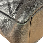 Chanel Black Caviar Quilted Large Shopping Tote 2012
