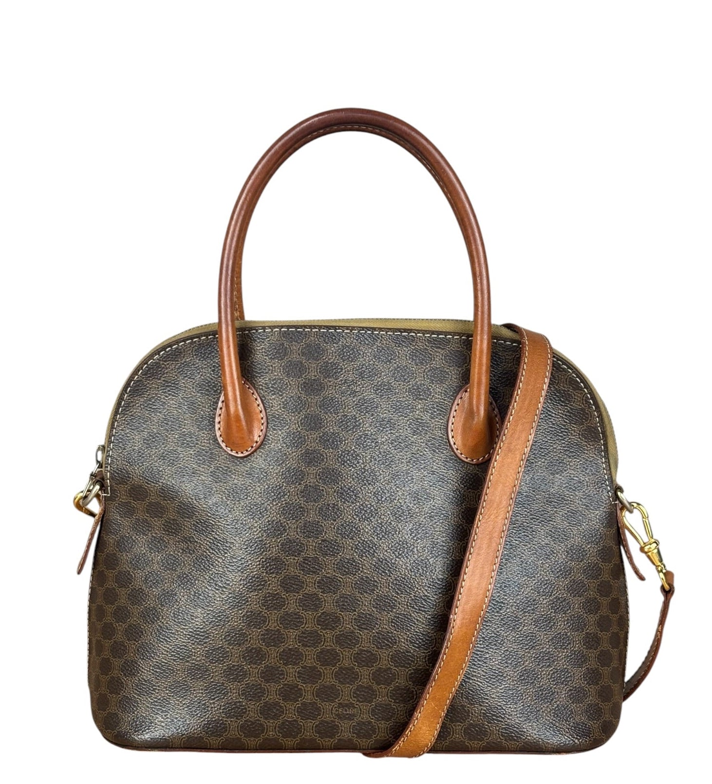 Celine Vintage Macadam Top Handle Bag