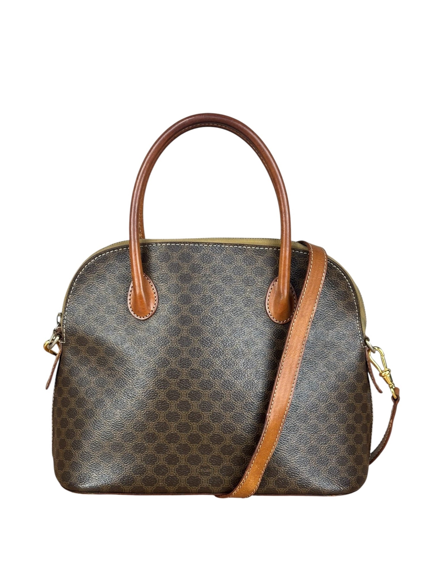 Celine Vintage Macadam Top Handle Bag