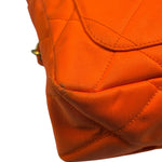 Chanel Orange Quilted Nylon Classic Jersey Camera Bag 2012
