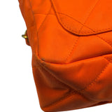 Chanel Orange Quilted Nylon Classic Jersey Camera Bag 2012