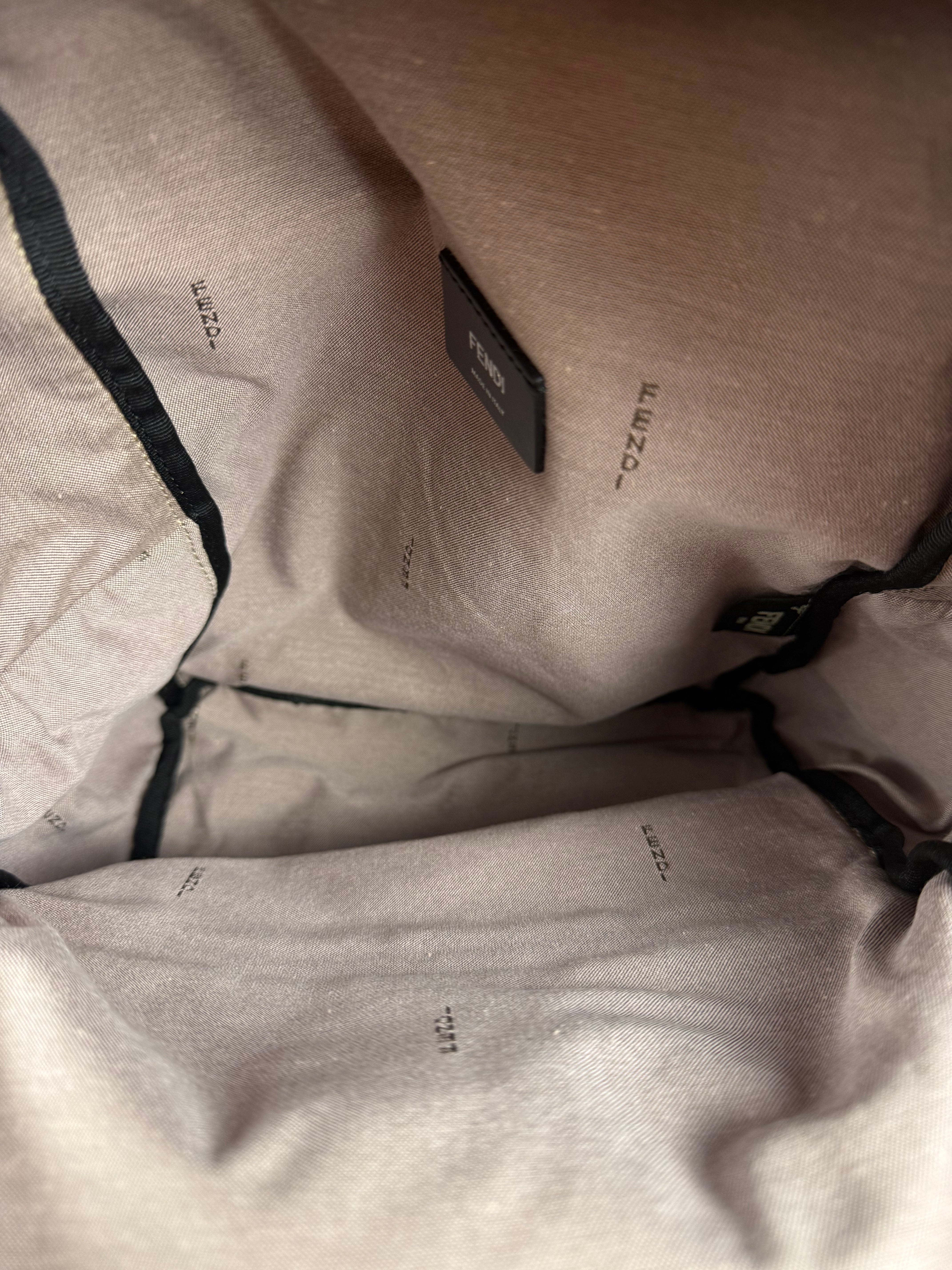 Fendi Red Patch Cloth Mini Backpack