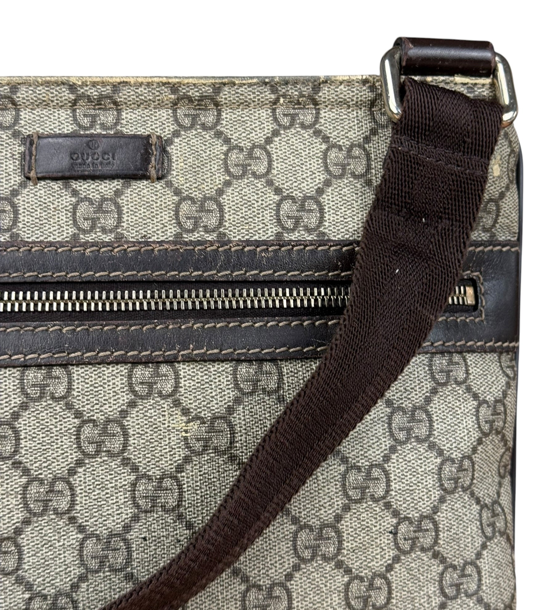 Gucci GG Coated Canvas Web Crossbody Bag