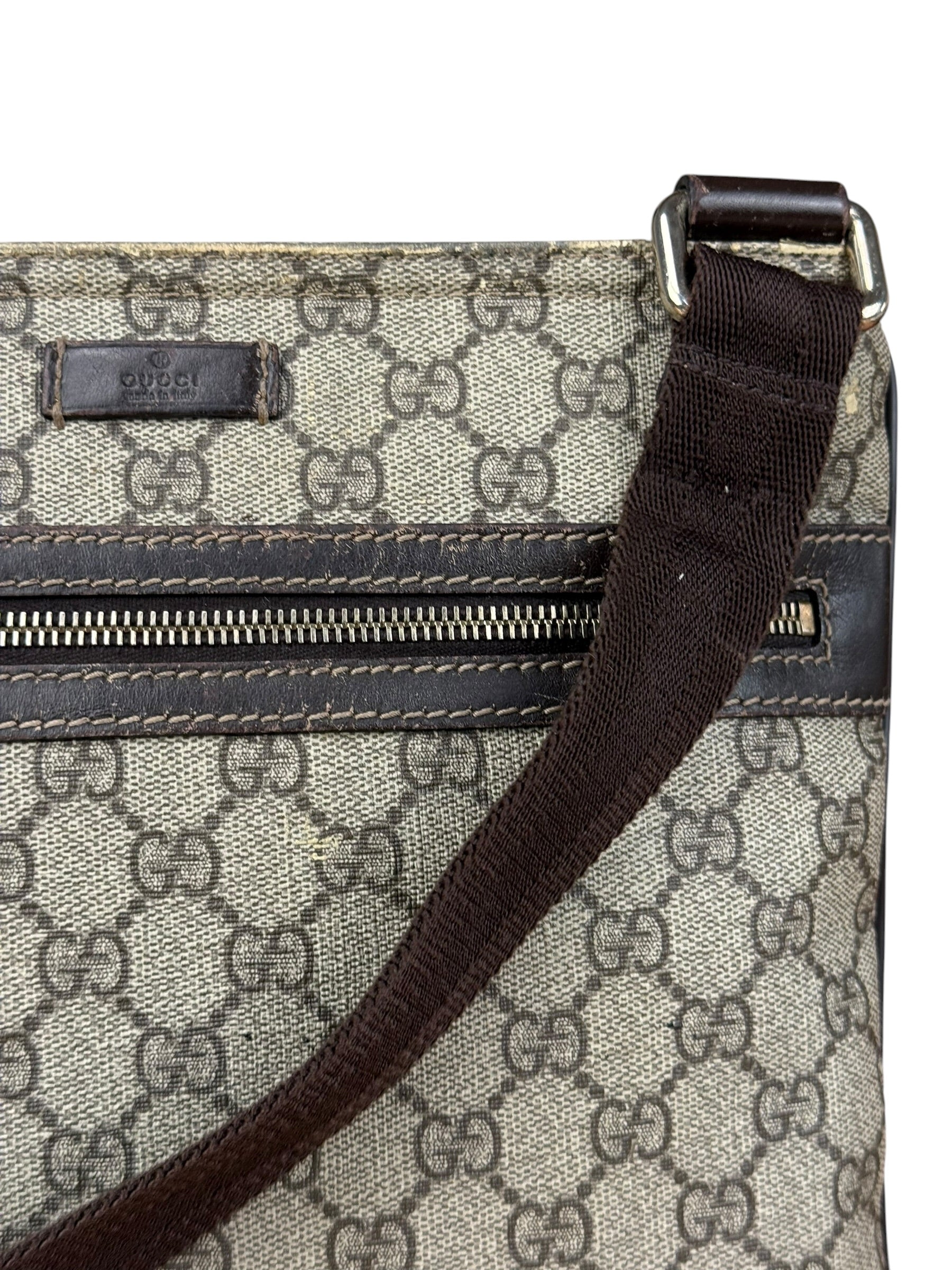 Gucci GG Coated Canvas Web Crossbody Bag