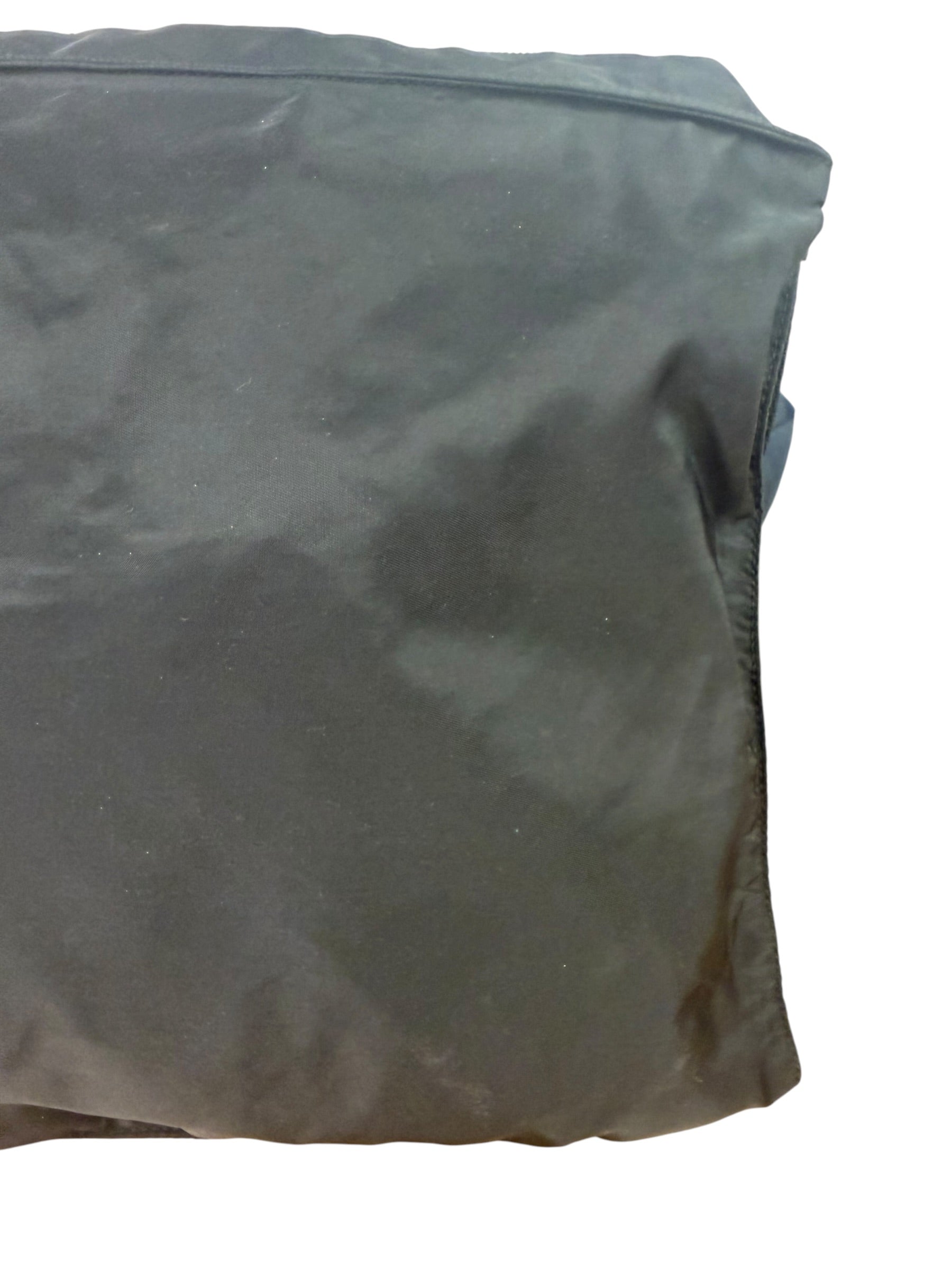 Prada Black Tessuto Nylon Flat Tote Bag