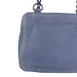 Balenciaga Vintage Blue Leather Mini Pochette
