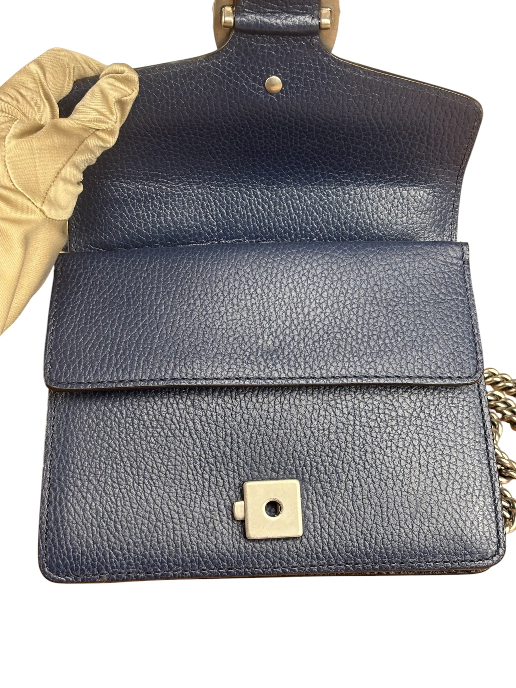 Gucci Navy Blue Dionysus Shoulder Bag