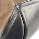 Celine Brown/Black Leather Bowling Bag