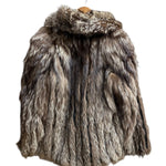 Vintage Rotiny Brown/White Saga Fox Fur Coat