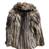 Vintage Rotiny Brown/White Saga Fox Fur Coat