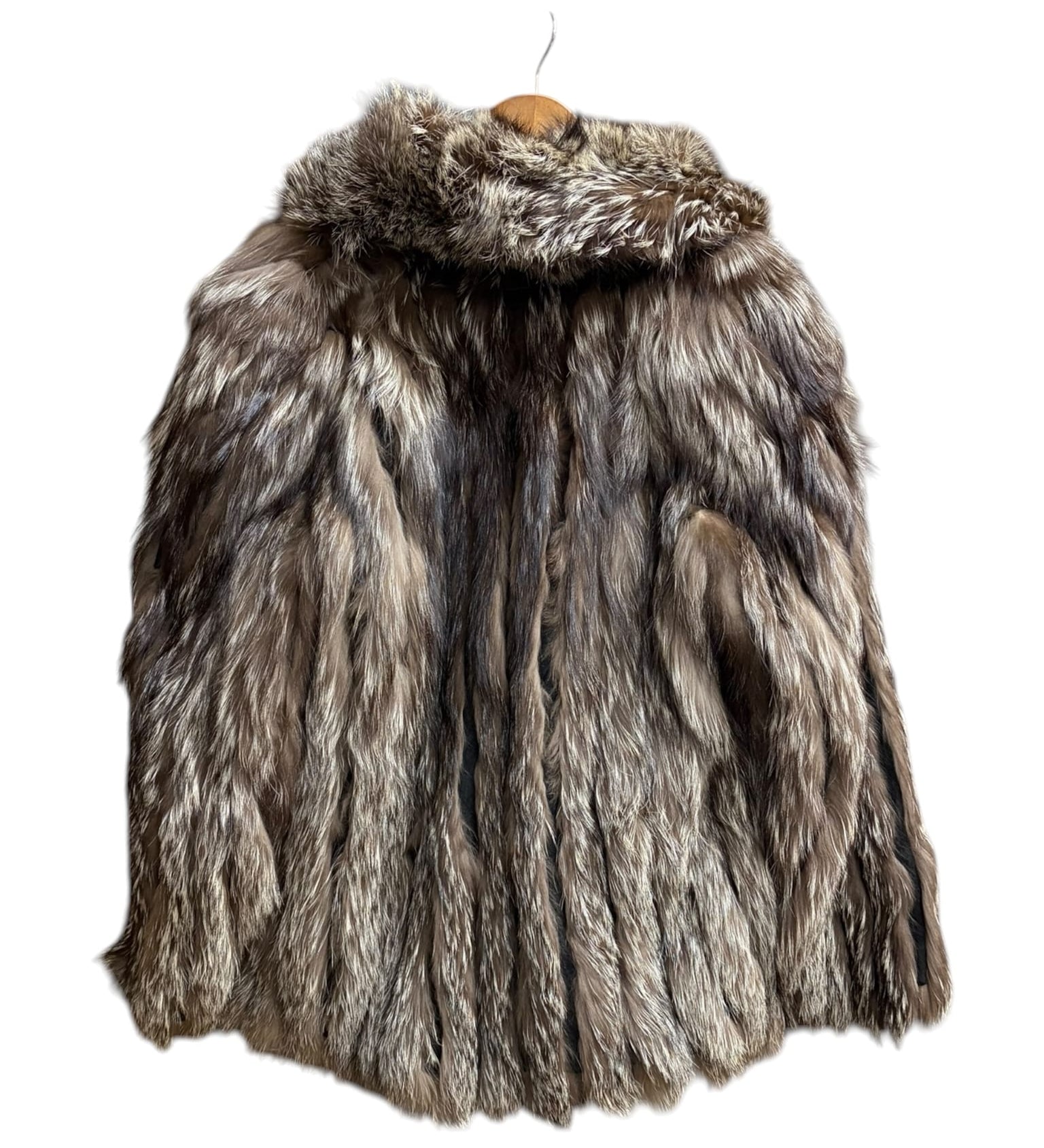 Vintage Rotiny Brown/White Saga Fox Fur Coat
