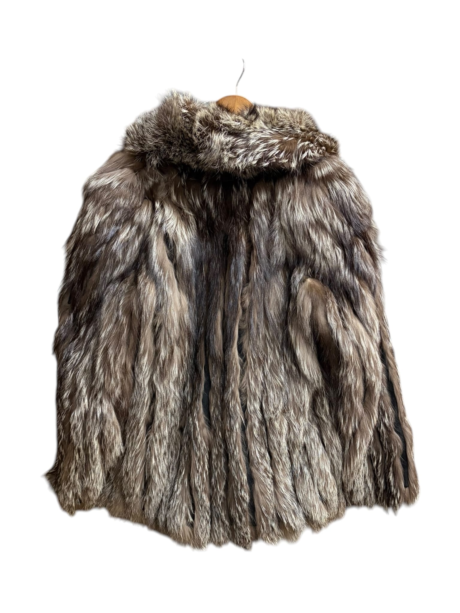Vintage Rotiny Brown/White Saga Fox Fur Coat