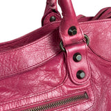 Balenciaga Pink Leather Classic City Two-Way Bag