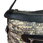 Chanel Black/Beige Tweed Clover Hobo Shoulder Bag '05-'06