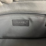 Chanel 2017 Mademoiselle Silver Chevron Single Flap