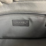 Chanel 2017 Mademoiselle Silver Chevron Single Flap