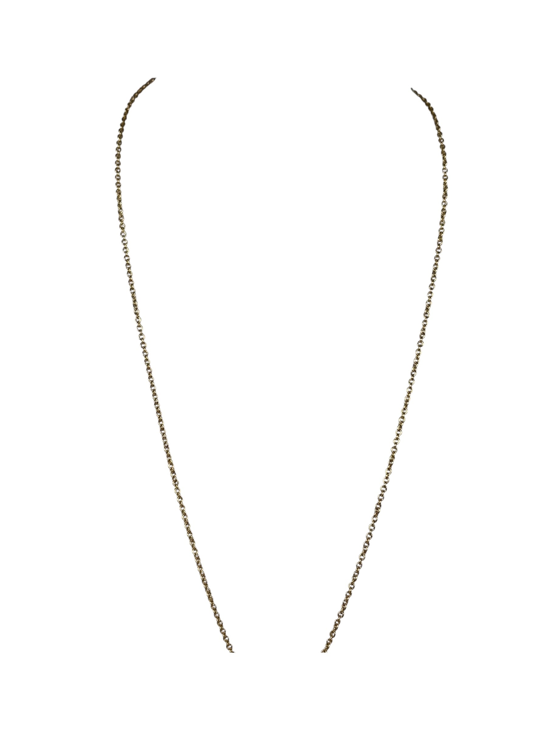 Vivienne Westwood Gold Toned Mini Bas Relief Pearl Pendant Necklace
