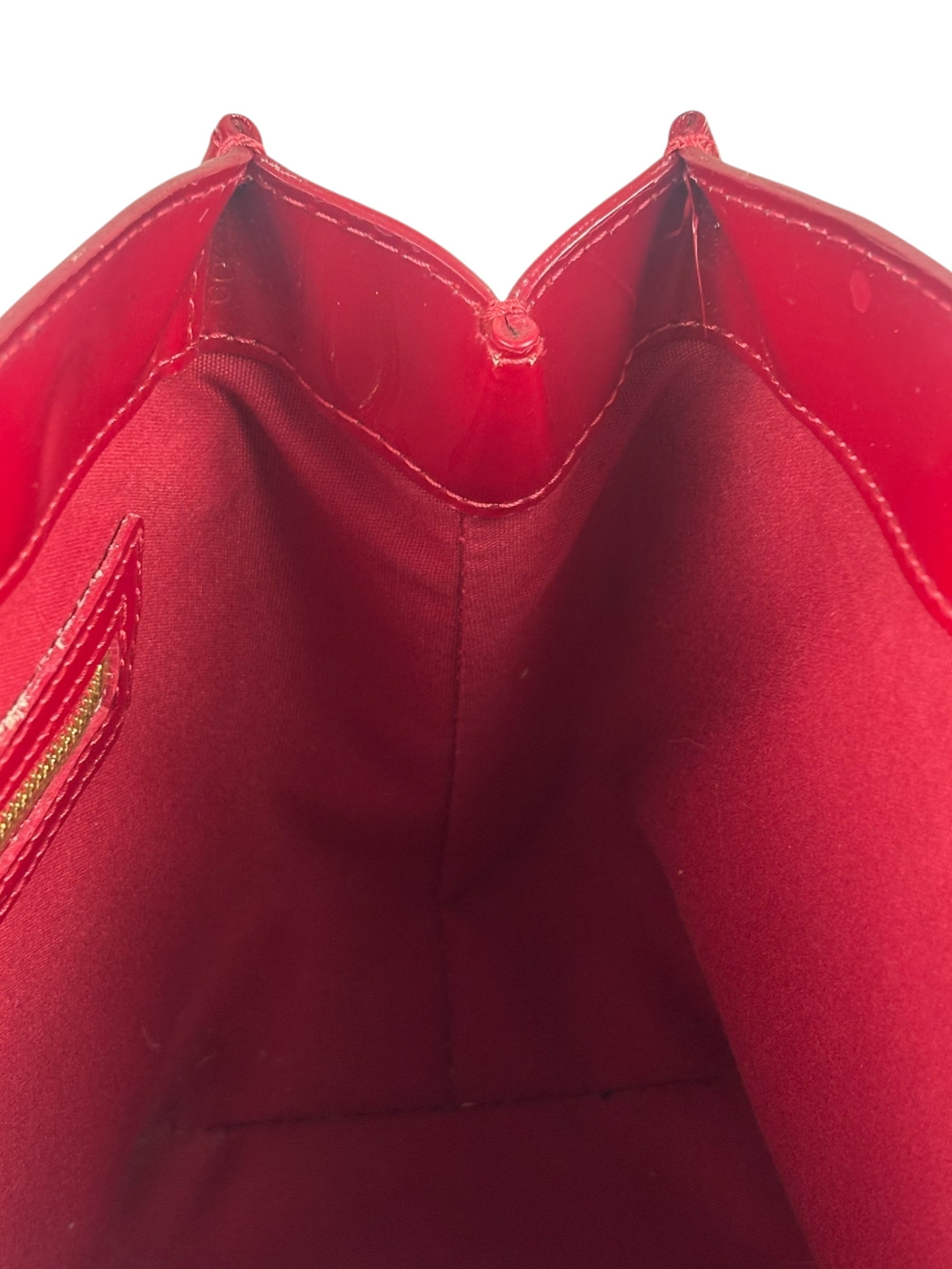 Louis Vuitton Monogram Red Vernis Wilshire PM