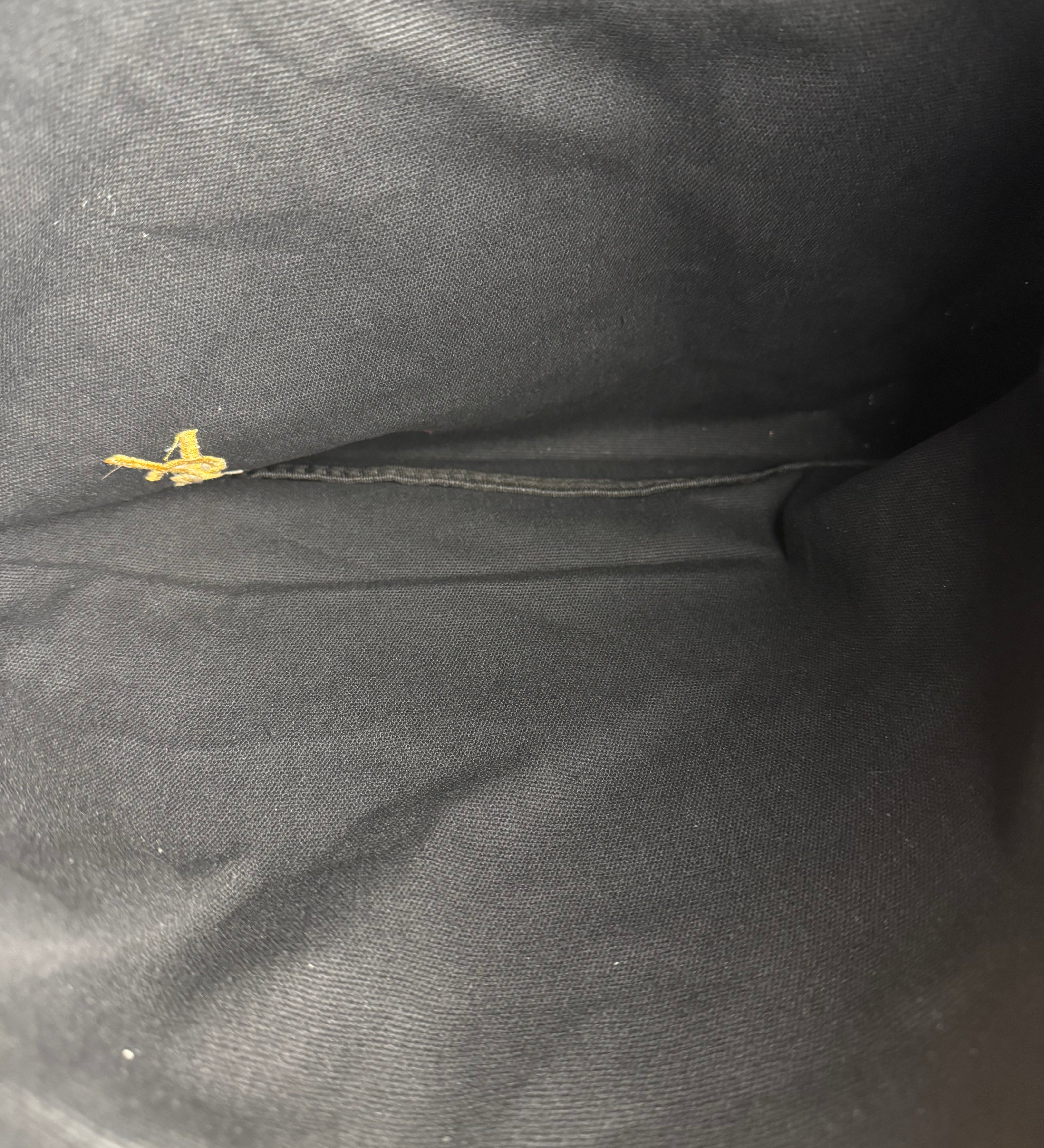 YSL Beauty Black Canvas Drawstring Tote