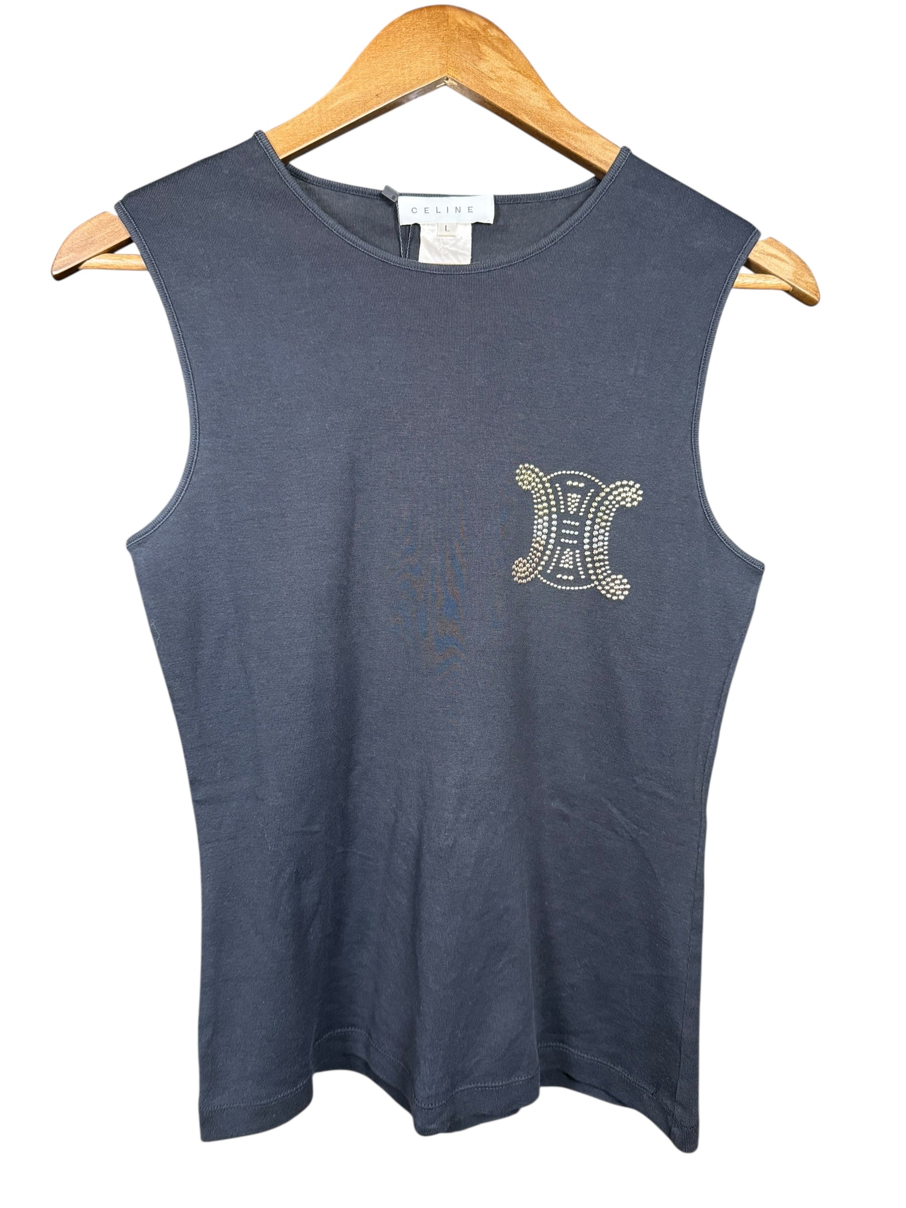 Celine Rhinestone Sleeveless Top