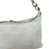 Chanel Light Washed Denim CC Canvas Logo Shoulder Bag 2002