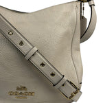 Coach Cream Pebbled Leather Hobo Bag