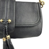 Gucci Black Leather Marrakech Evening Shoulder Bag
