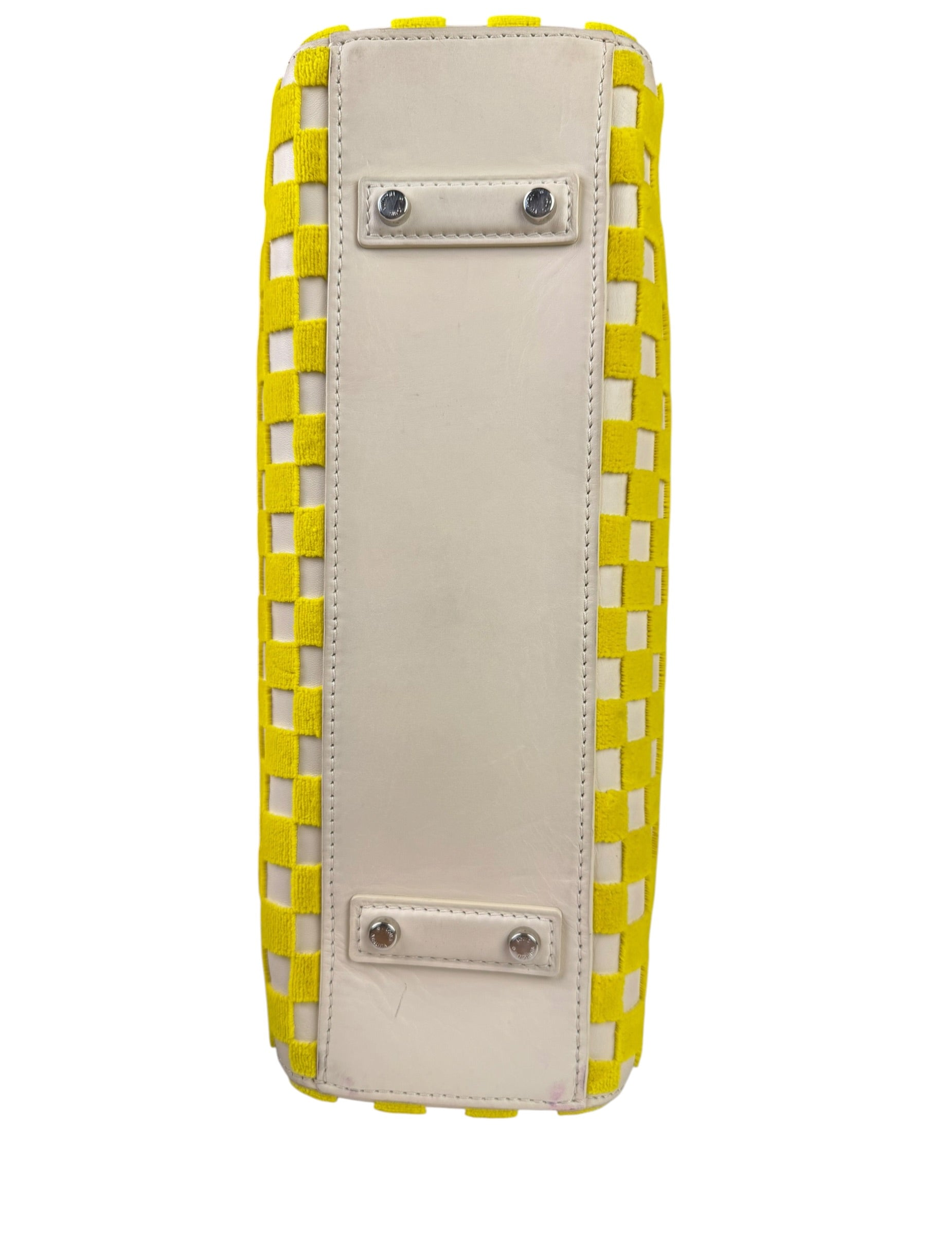 Louis Vuitton Cream/Yellow Damier Cubic Printemps Etè Speedy 2013
