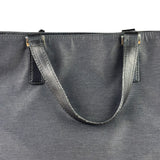 Burberry Grey Nylon/Leather Trim Tote