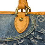 Louis Vuitton Denim/Leather Trim Monogram Neo Cabby Handbag