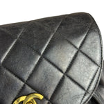 Chanel Black Quilted CC Duma Leather Backpack '97