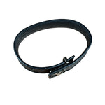 Louis Vuitton Black Leather Canvas Monogram Eclipse Slim Bracelet