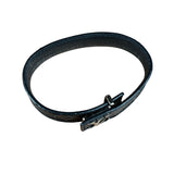 Louis Vuitton Black Leather Canvas Monogram Eclipse Slim Bracelet