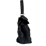 Saint Laurent Vintage Black Leather Top Handle Bag