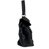 Saint Laurent Vintage Black Leather Top Handle Bag